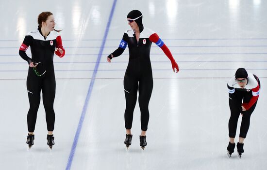 2014 Winter Olympics. Speed skating. Women. Team pursuit. Finals