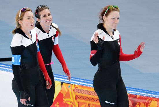 2014 Winter Olympics. Speed skating. Women. Team pursuit. Finals