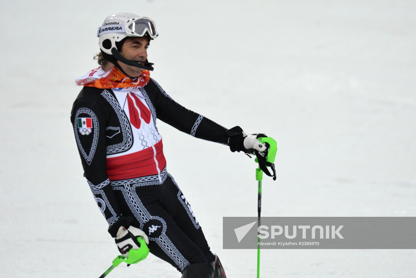 2014 Winter Olympics. Alpine skiing. Men. Slalom