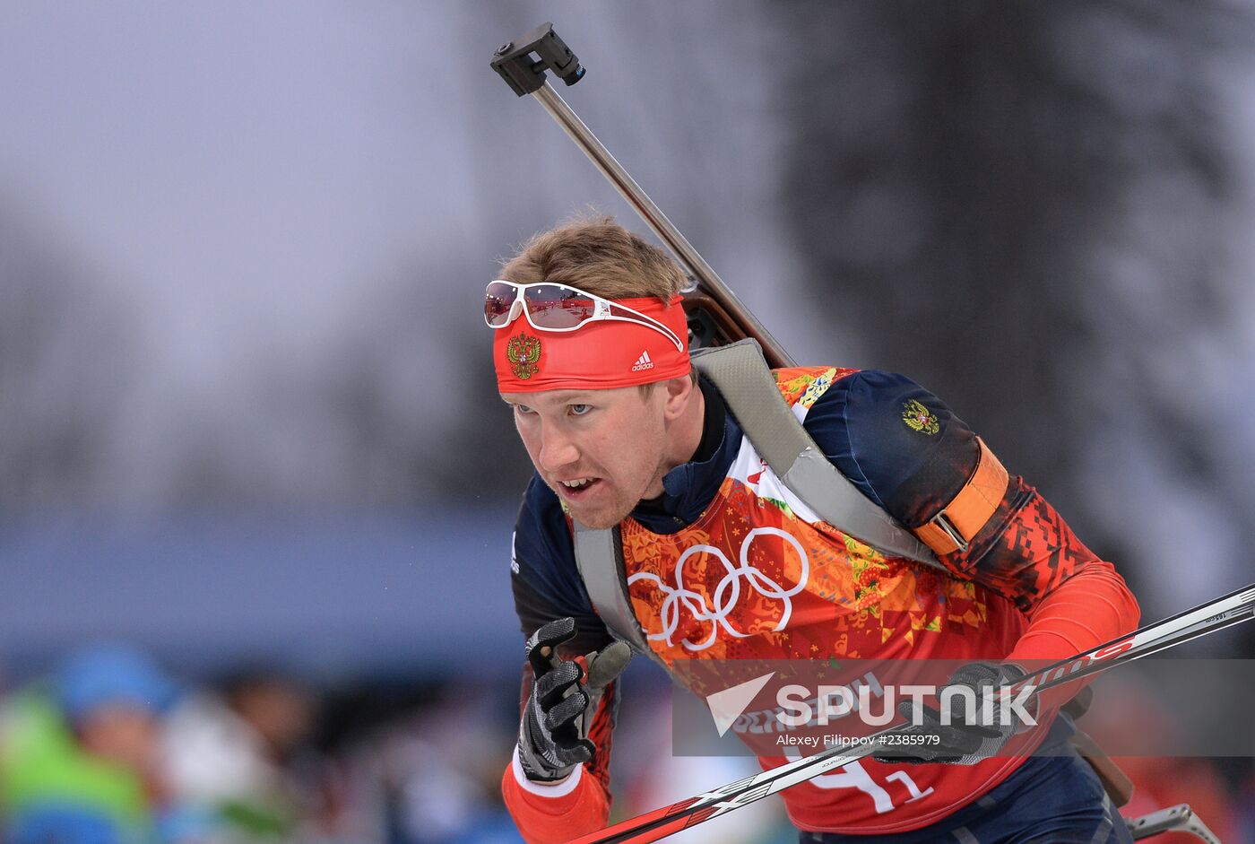 2014 Winter Olympics. Biathlon. Men. Relay