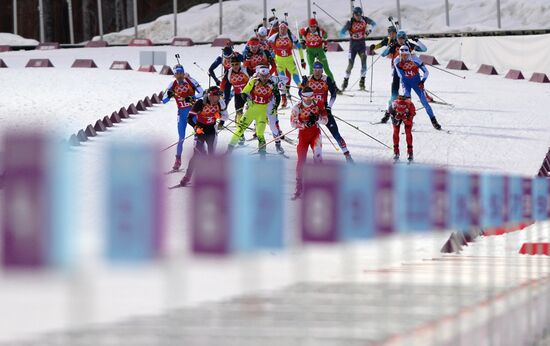 2014 Winter Olympics. Biathlon. Men. Relay