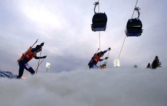 2014 Winter Olympics. Biathlon. Men. Relay