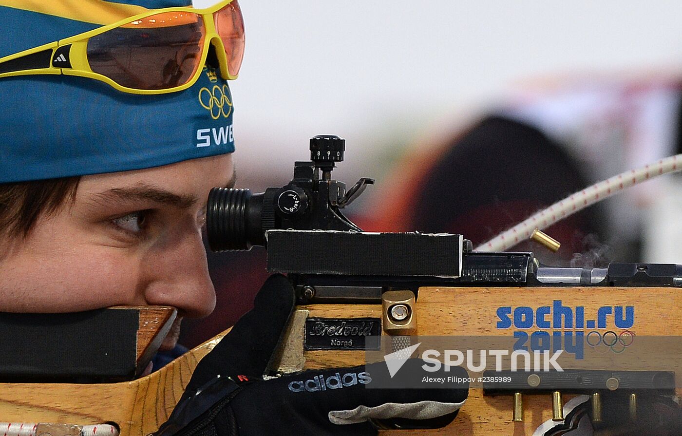 2014 Winter Olympics. Biathlon. Men. Relay