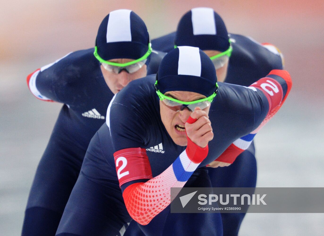 2014 Winter Olympics. Speed skating. Men. Team pursuit. Finals