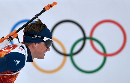 2014 Winter Olympics. Biathlon. Men. Relay