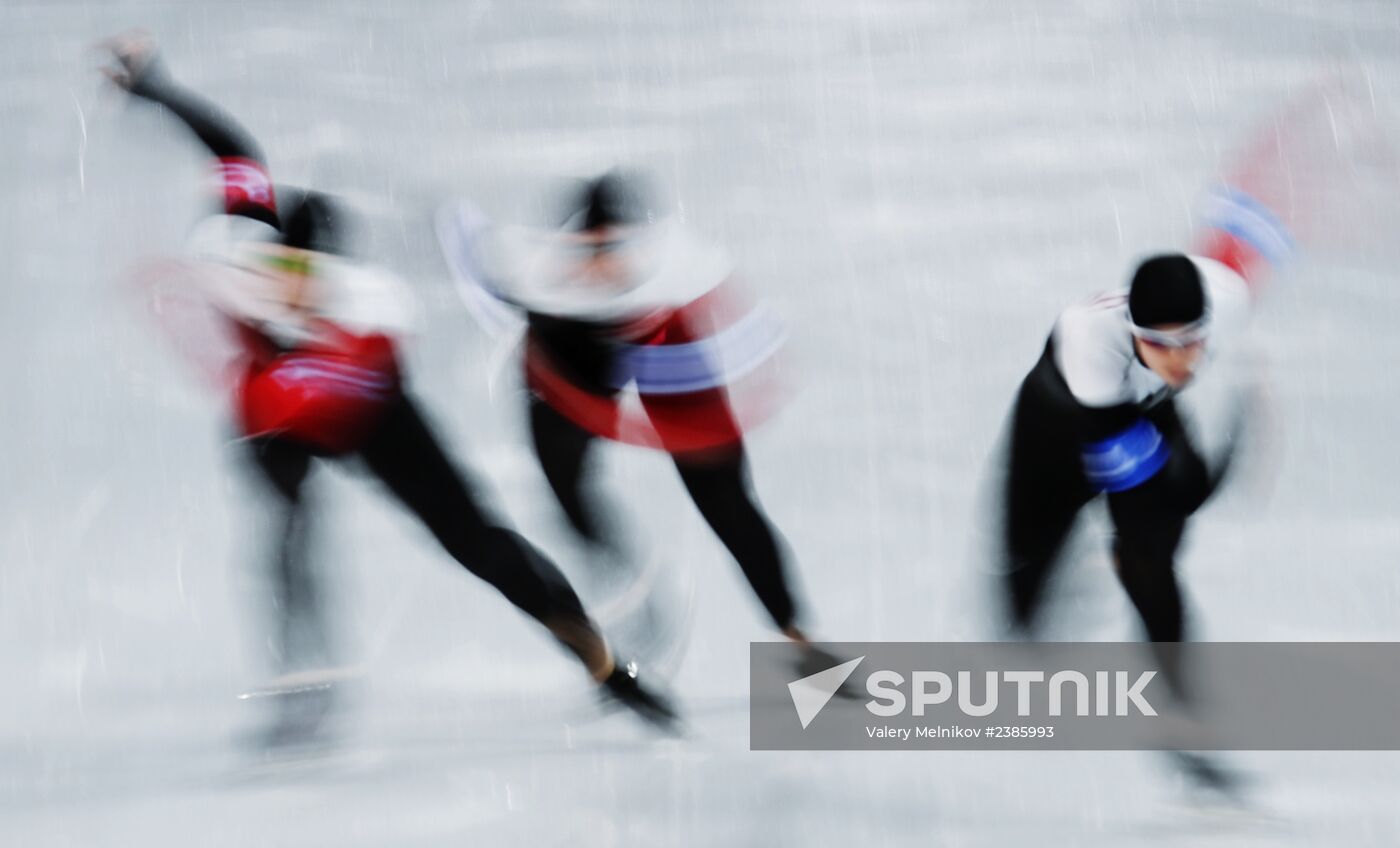 2014 Winter Olympics. Speed skating. Women. Team pursuit. Finals