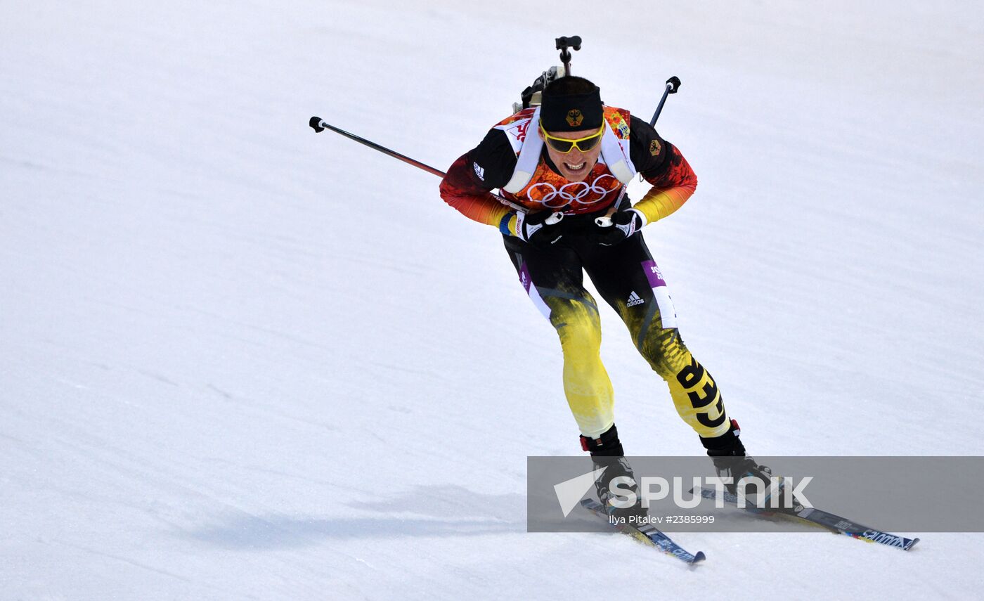 2014 Winter Olympics. Biathlon. Men. Relay