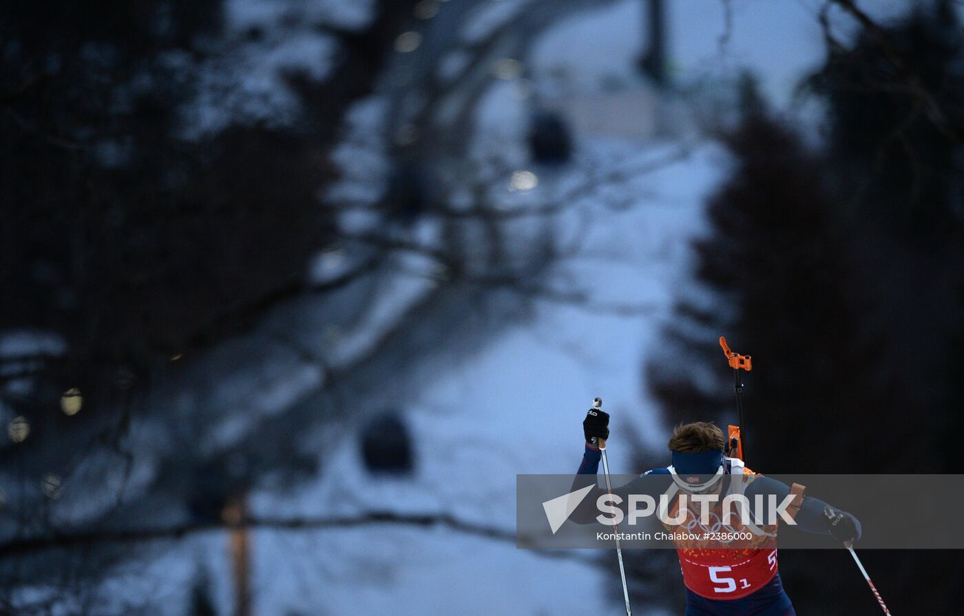 2014 Winter Olympics. Biathlon. Men. Relay