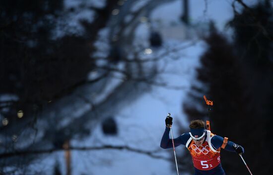 2014 Winter Olympics. Biathlon. Men. Relay
