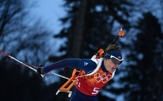 2014 Winter Olympics. Biathlon. Men. Relay