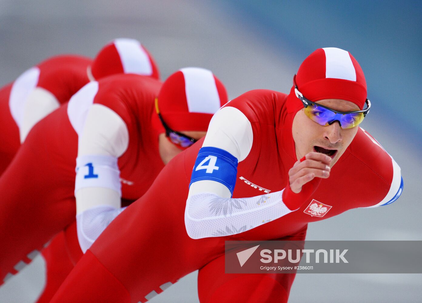 2014 Winter Olympics. Speed skating. Men. Team pursuit. Finals