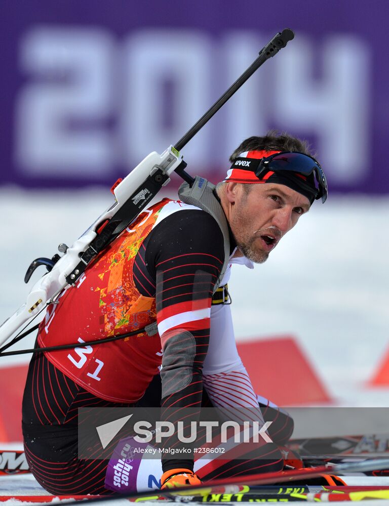 2014 Winter Olympics. Biathlon. Men. Relay