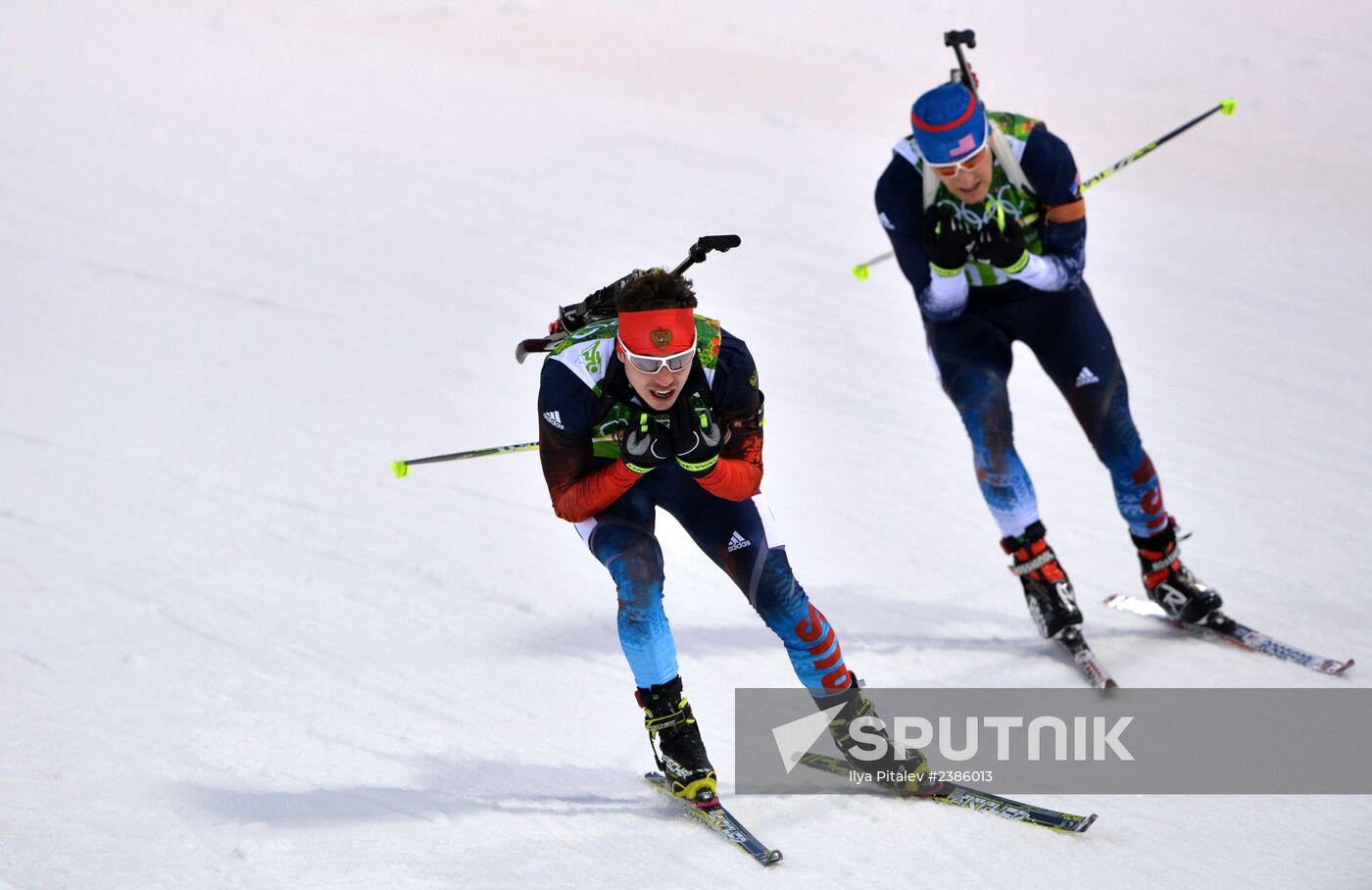 2014 Winter Olympics. Biathlon. Men. Relay
