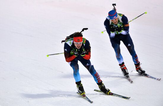 2014 Winter Olympics. Biathlon. Men. Relay