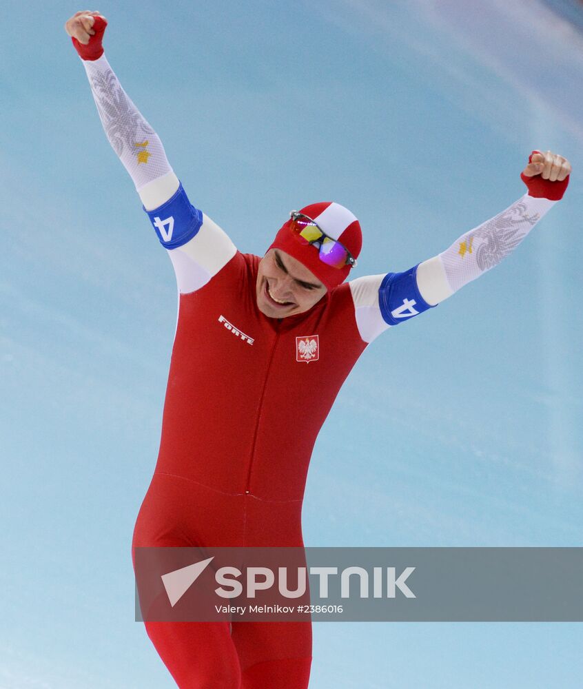 2014 Winter Olympics. Speed skating. Men. Team pursuit. Finals