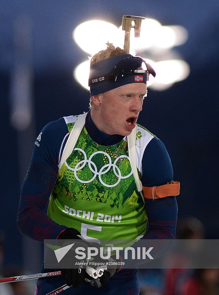 2014 Winter Olympics. Biathlon. Men. Relay