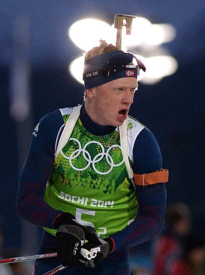 2014 Winter Olympics. Biathlon. Men. Relay