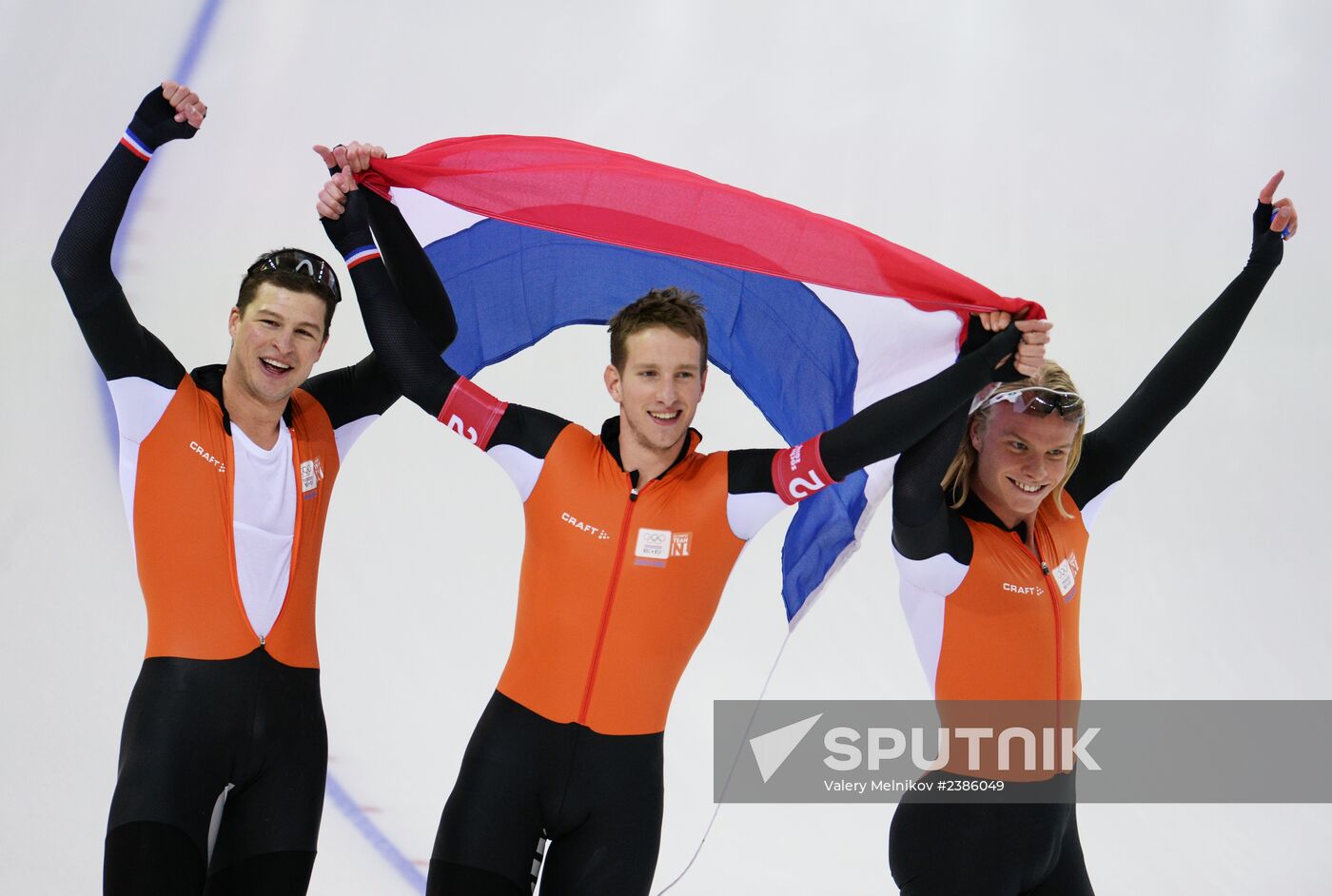 2014 Winter Olympics. Speed skating. Men. Team pursuit. Finals