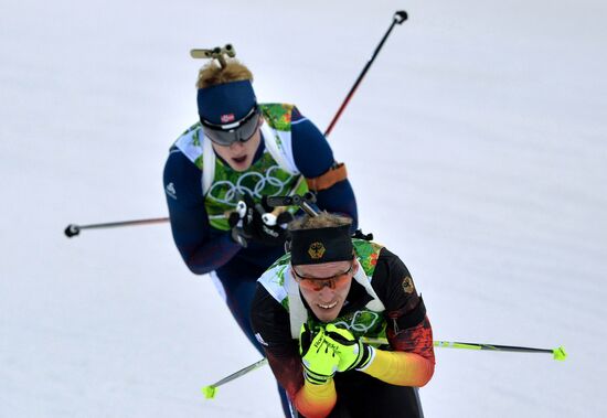 2014 Winter Olympics. Biathlon. Men. Relay