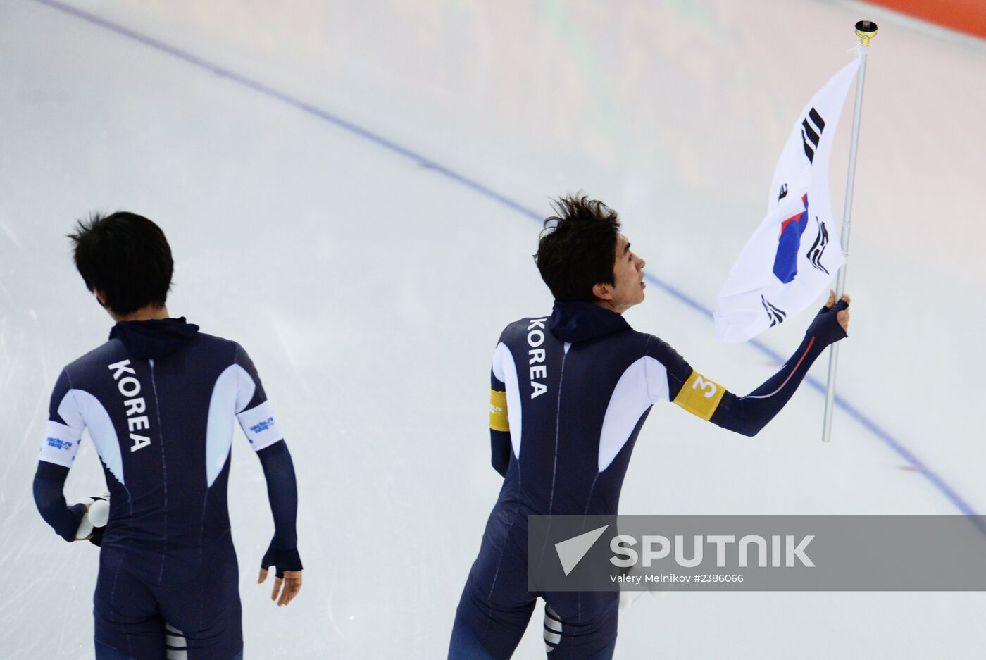 2014 Winter Olympics. Speed skating. Men. Team pursuit. Finals