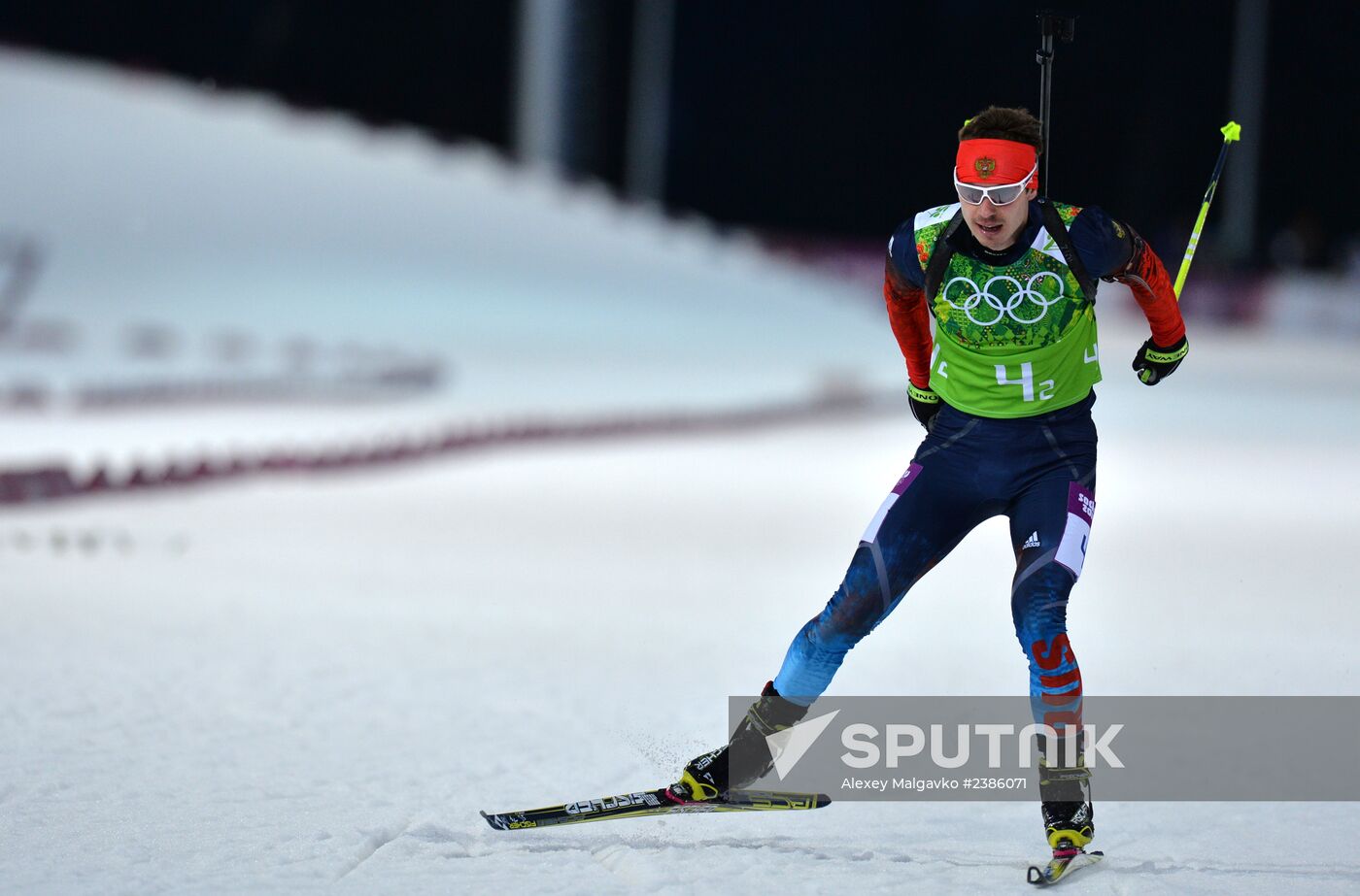 2014 Winter Olympics. Biathlon. Men. Relay
