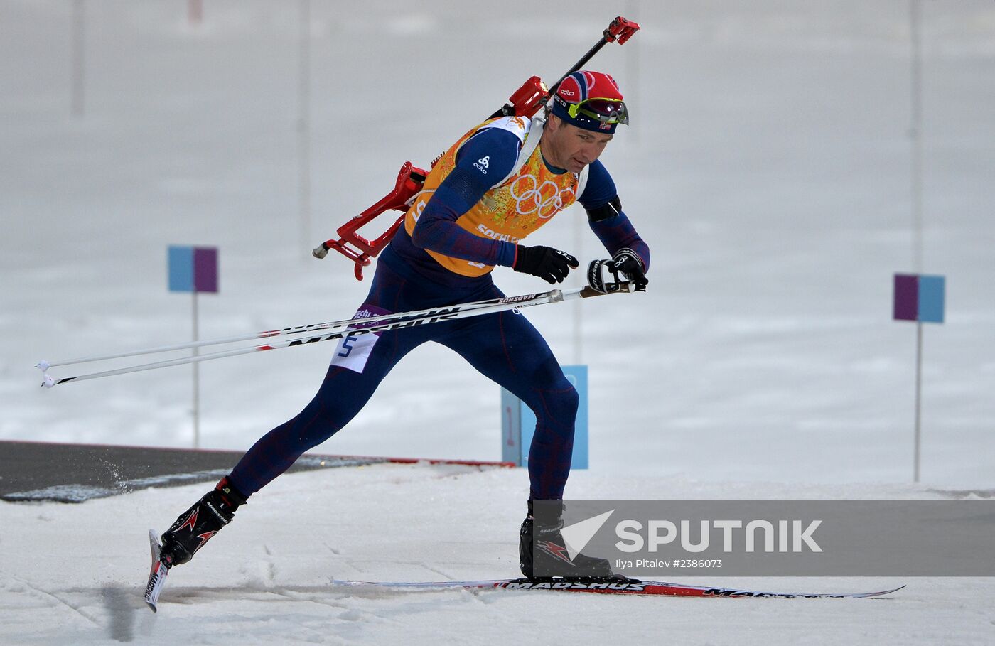 2014 Winter Olympics. Biathlon. Men. Relay