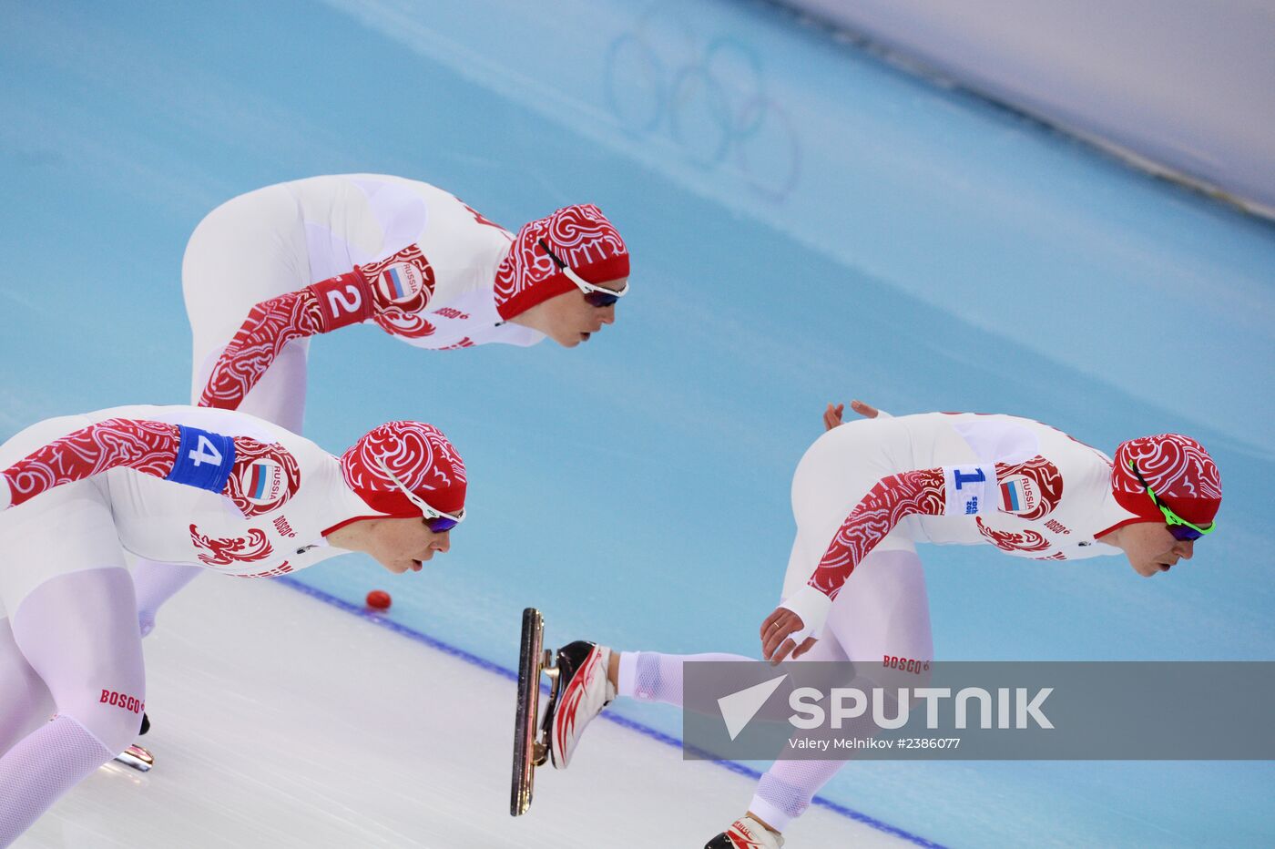 2014 Winter Olympics. Speed skating. Women. Team pursuit. Finals