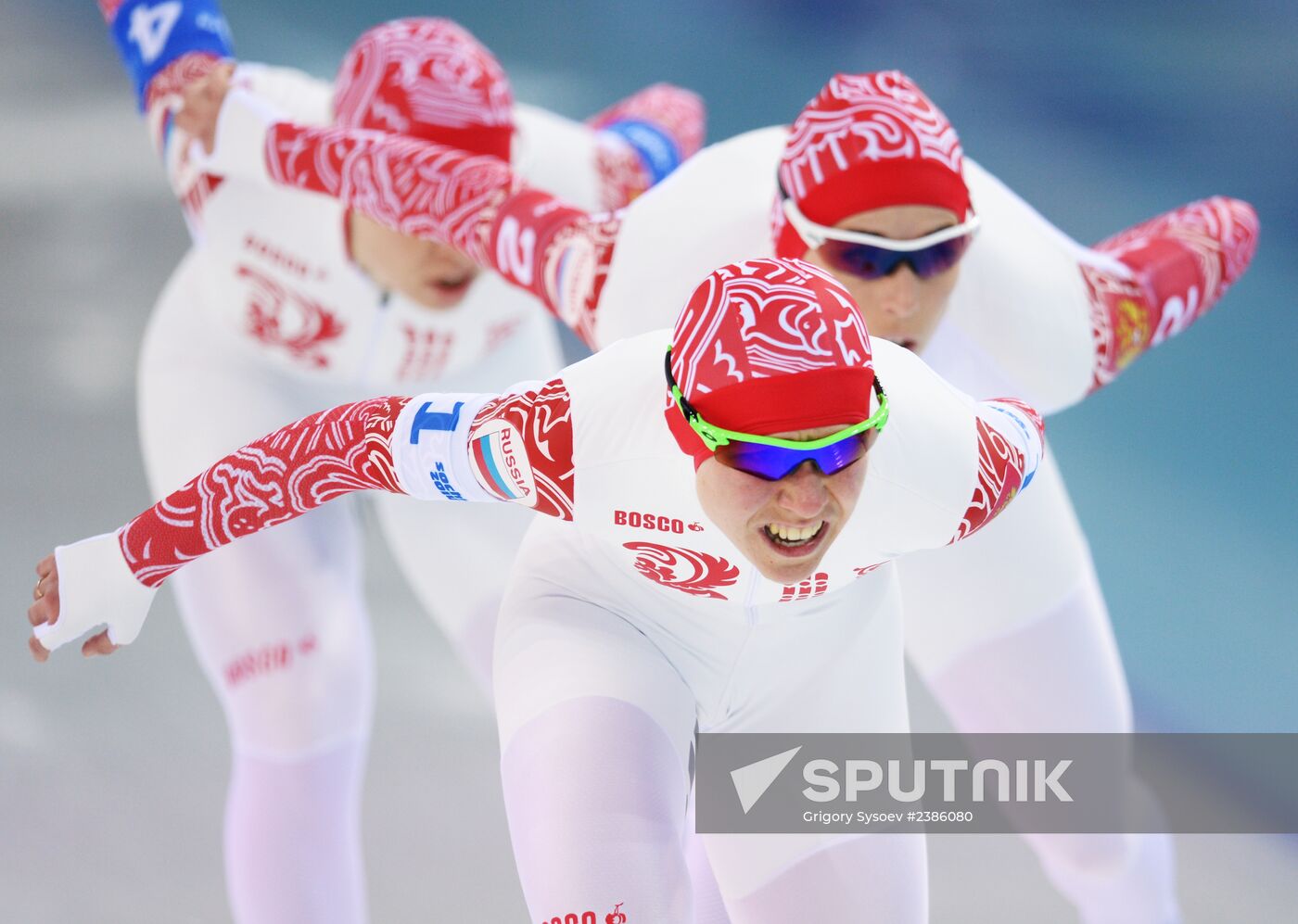 2014 Winter Olympics. Speed skating. Women. Team pursuit. Finals