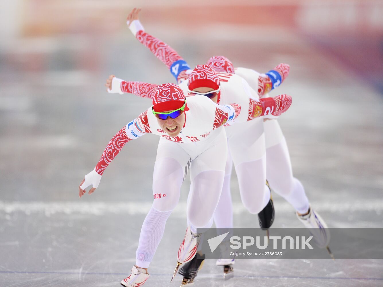 2014 Winter Olympics. Speed skating. Women. Team pursuit. Finals