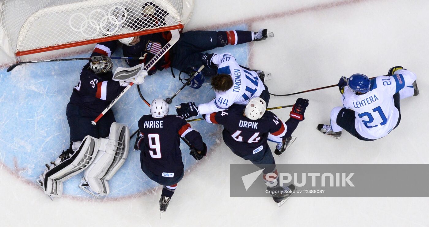 2014 Winter Olympics. Ice hockey. Men. Bronze medal match