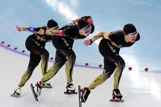 2014 Winter Olympics. Speed skating. Women. Team pursuit. Finals