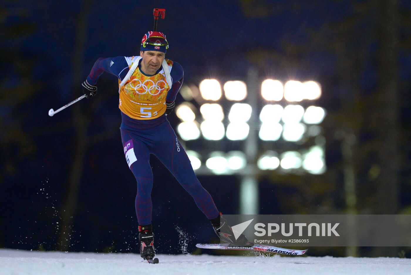 2014 Winter Olympics. Biathlon. Men. Relay