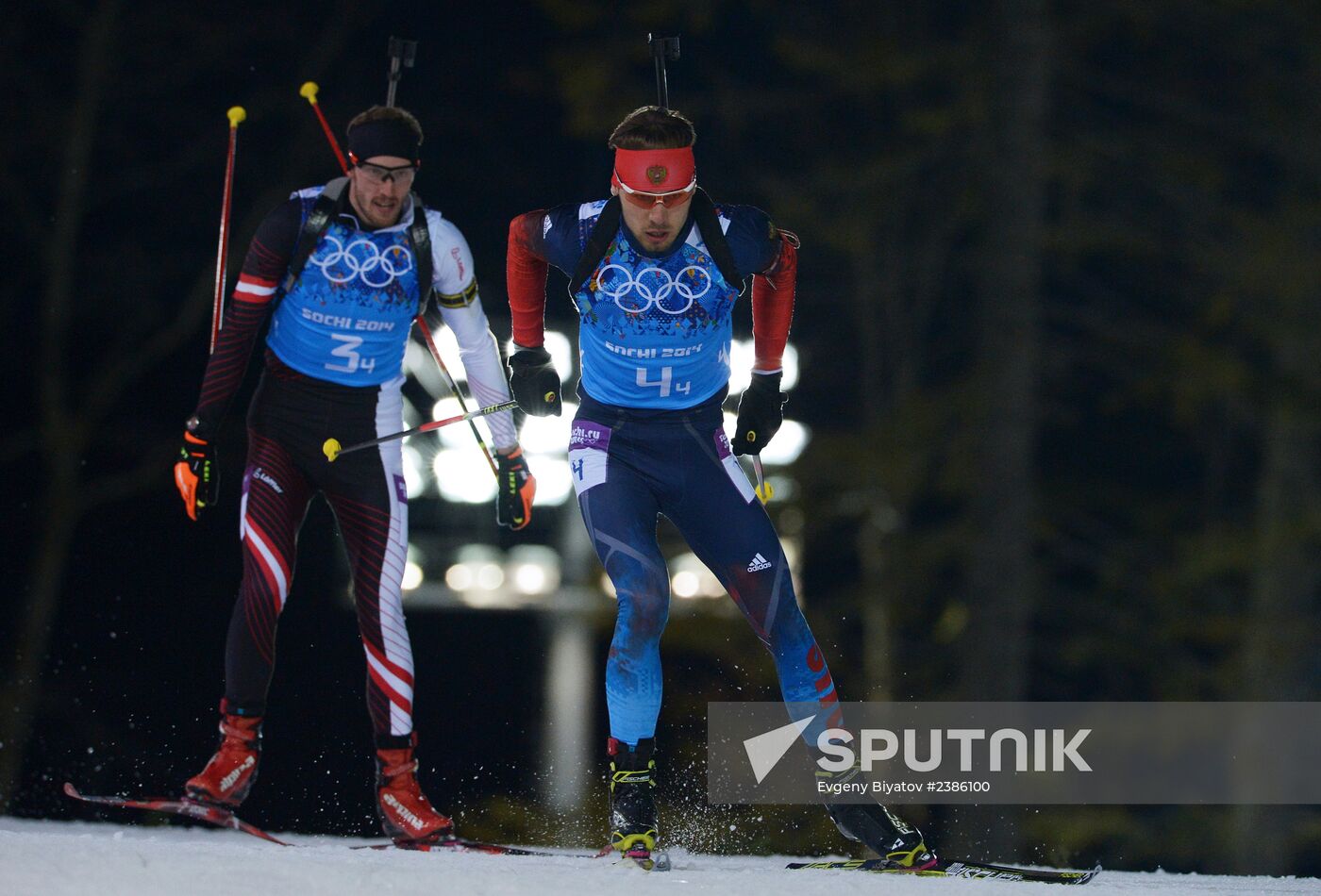 2014 Winter Olympics. Biathlon. Men. Relay