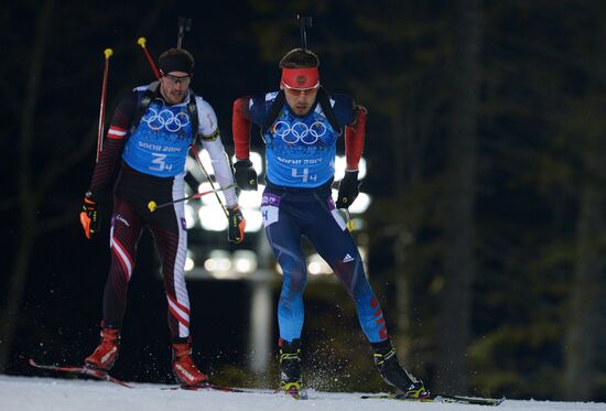 2014 Winter Olympics. Biathlon. Men. Relay