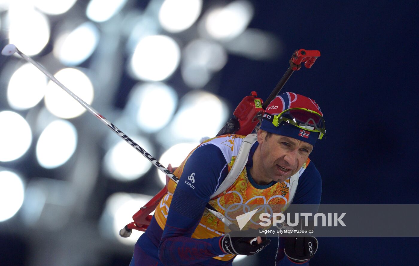 2014 Winter Olympics. Biathlon. Men. Relay
