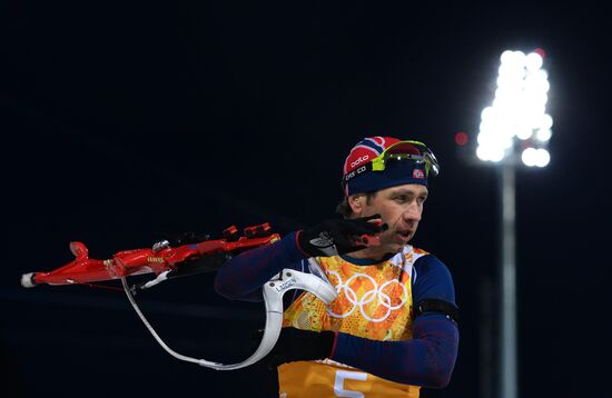2014 Winter Olympics. Biathlon. Men. Relay