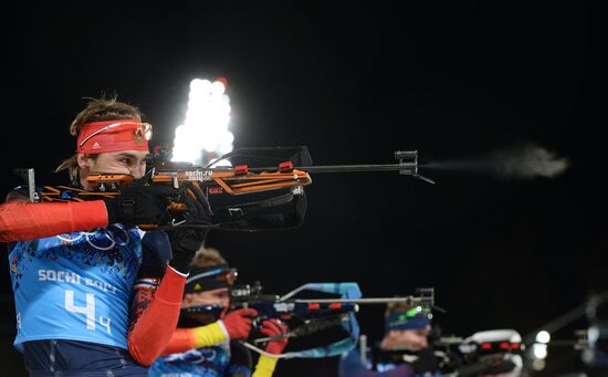 2014 Winter Olympics. Biathlon. Men. Relay
