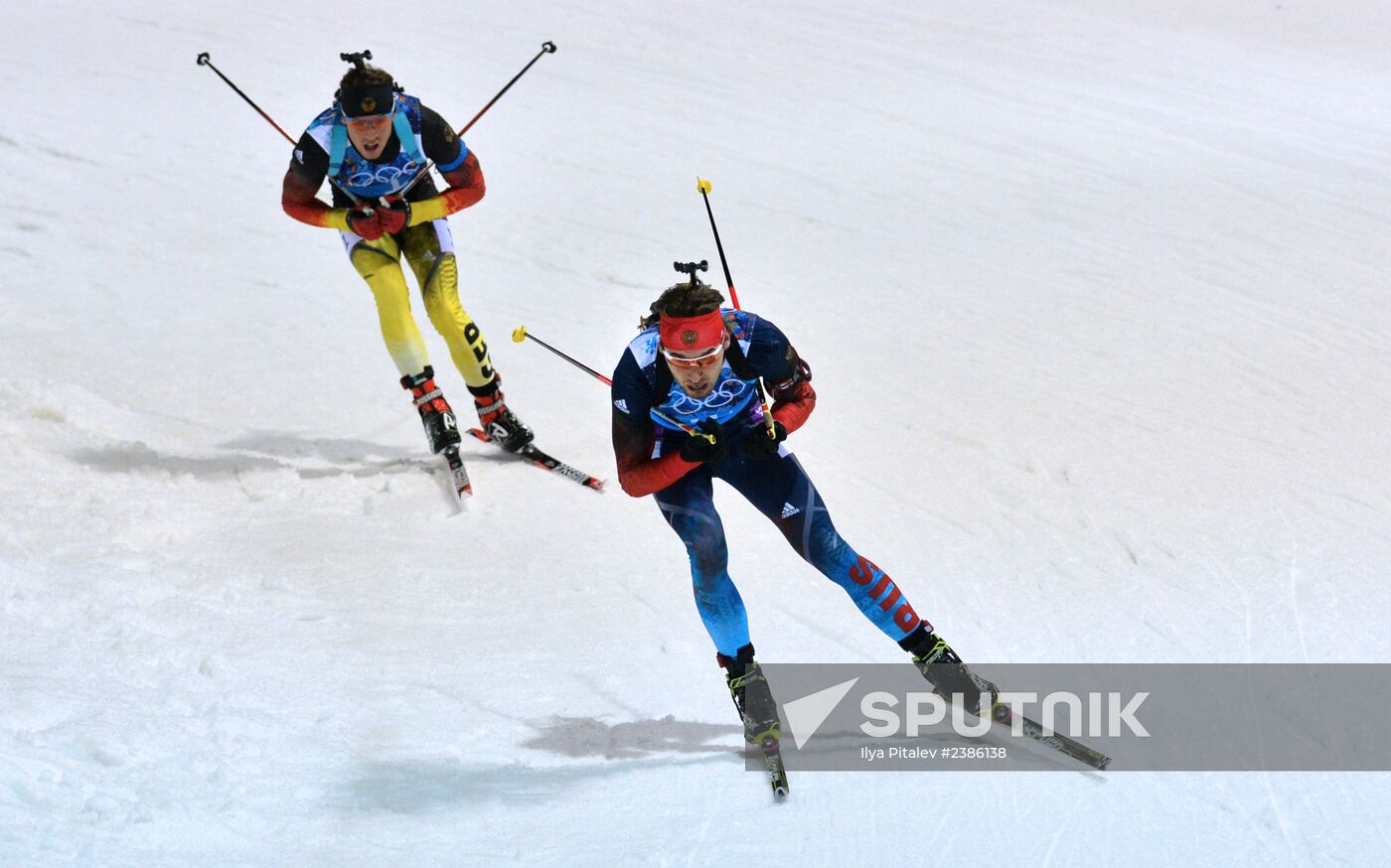 2014 Winter Olympics. Biathlon. Men. Relay