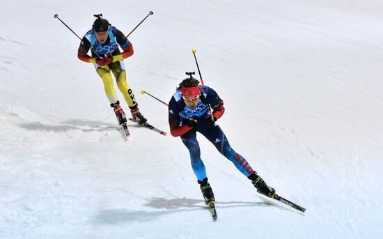 2014 Winter Olympics. Biathlon. Men. Relay