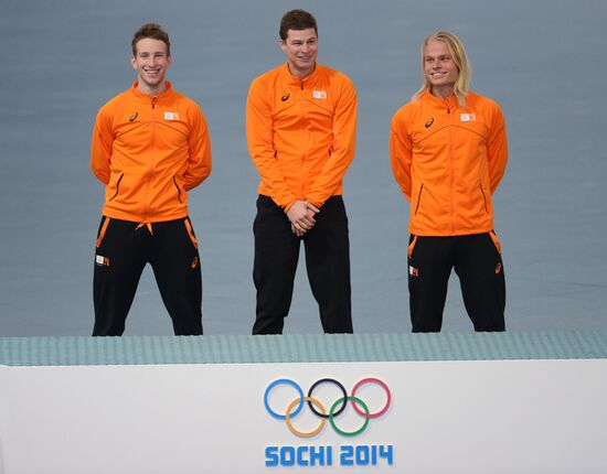 2014 Winter Olympics. Speed skating. Men. Team pursuit. Finals