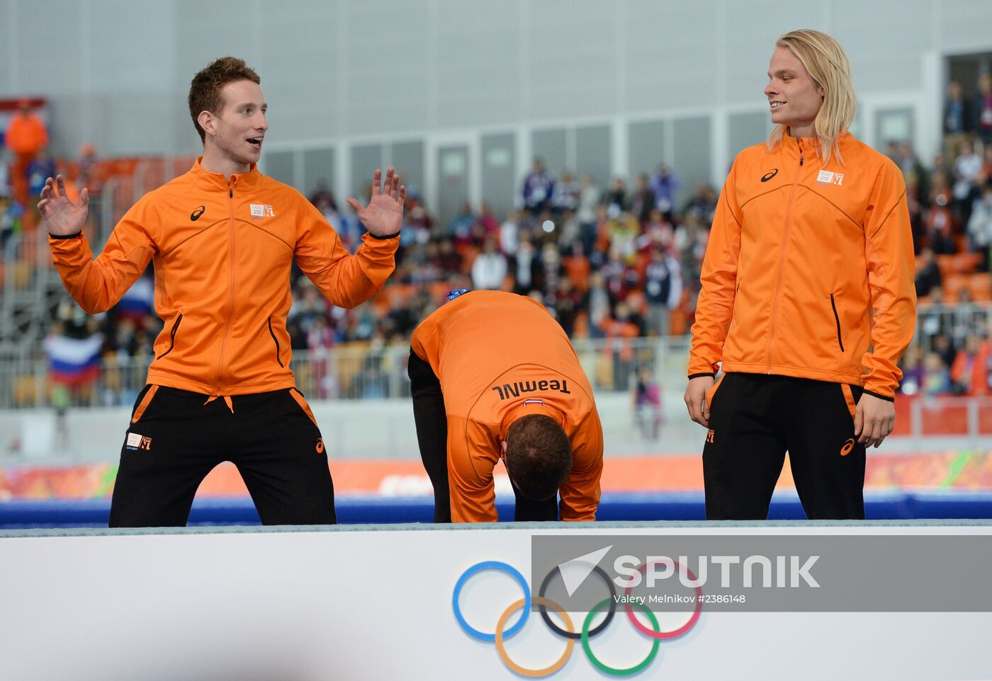 2014 Winter Olympics. Speed skating. Men. Team pursuit. Finals