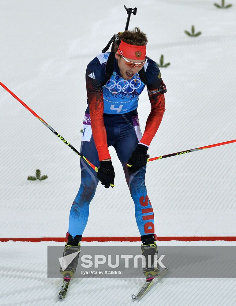2014 Winter Olympics. Biathlon. Men. Relay