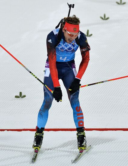 2014 Winter Olympics. Biathlon. Men. Relay