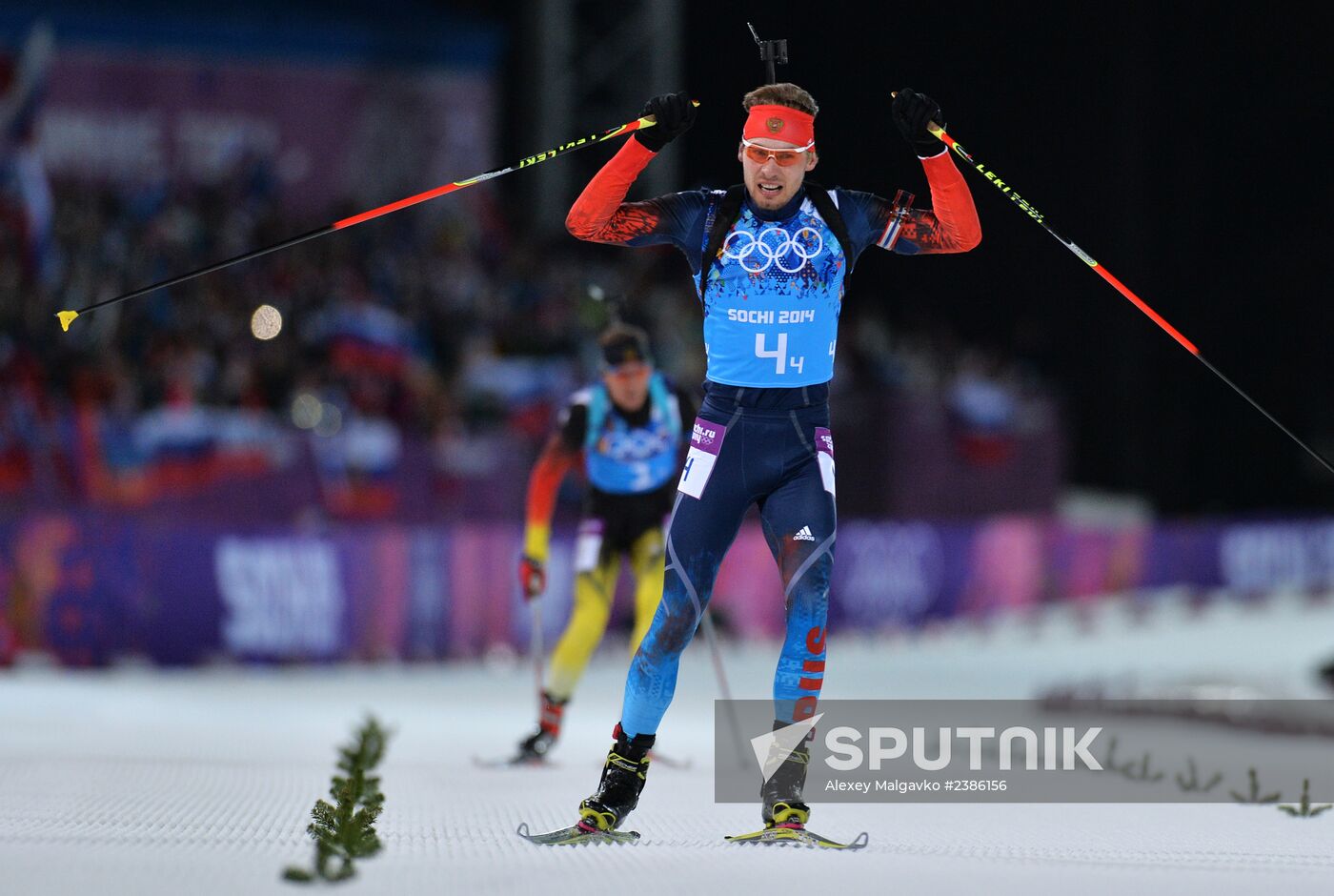 2014 Winter Olympics. Biathlon. Men. Relay