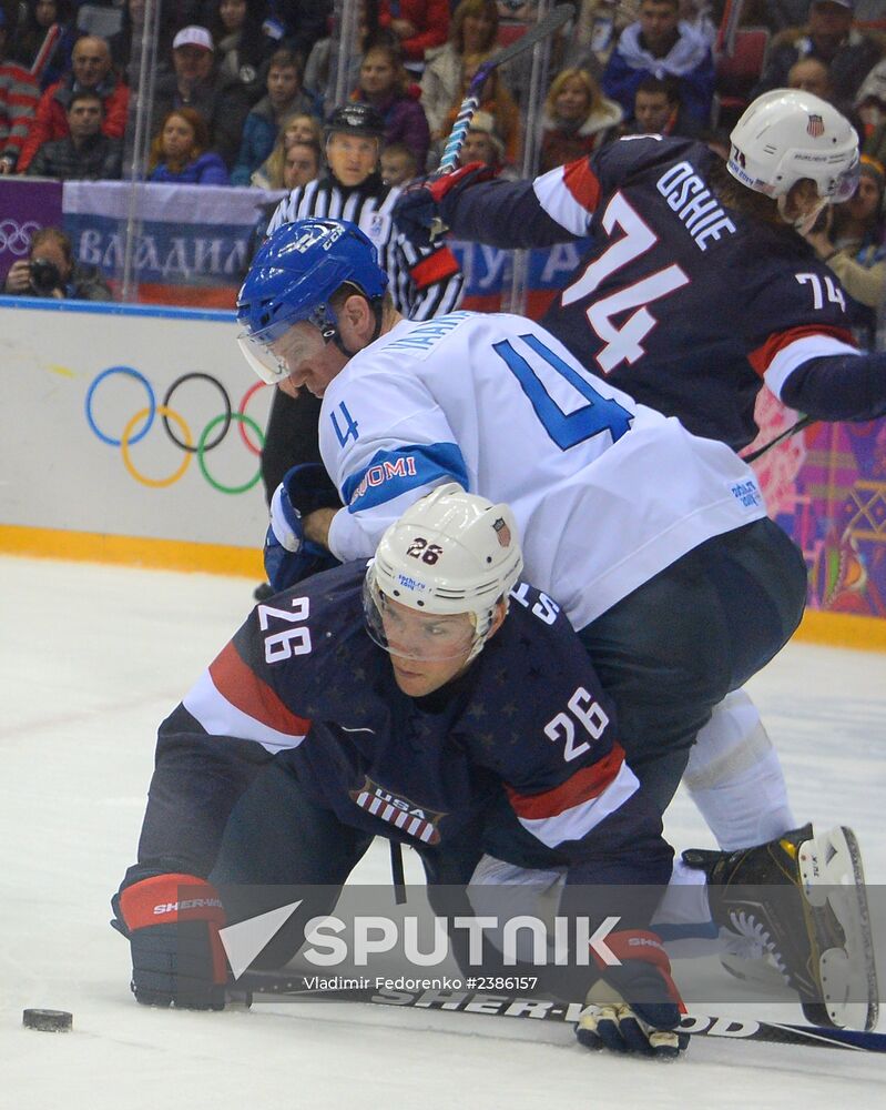 2014 Winter Olympics. Ice hockey. Men. Bronze medal match