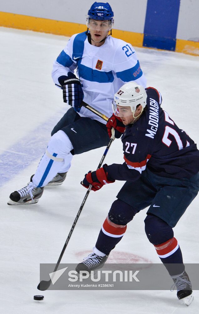 2014 Winter Olympics. Ice hockey. Men. Bronze medal match
