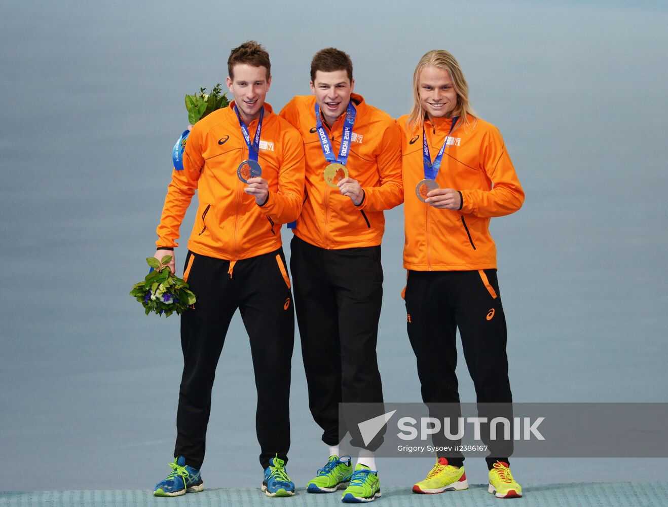 2014 Winter Olympics. Men's speed skating. Team pursuit. Preliminary rounds.
