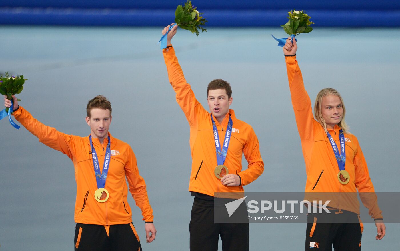 2014 Winter Olympics. Speed skating. Men. Team pursuit. Finals