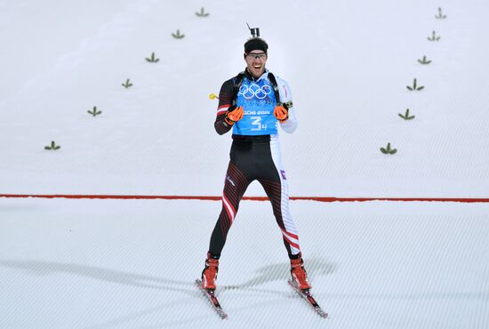2014 Winter Olympics. Biathlon. Men. Relay