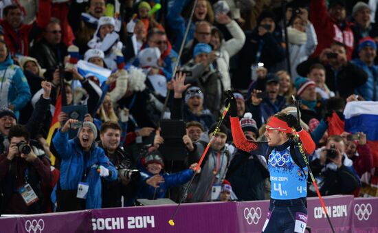 2014 Winter Olympics. Biathlon. Men. Relay